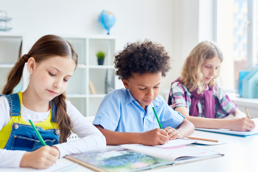 Students learning